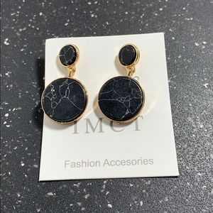 Black and Gold Earrings
